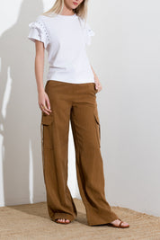 Pantalone cargo in lyocell - Compagnia Italiana