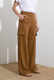 Pantalone cargo in lyocell - Compagnia Italiana
