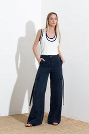 Pantalone cargo in lyocell - Compagnia Italiana