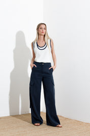 Pantalone cargo in lyocell - Compagnia Italiana