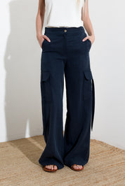 Pantalone cargo in lyocell - Compagnia Italiana