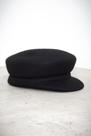 Wool cap with visor