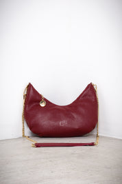 Half-moon leather bag