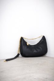 Half-moon leather bag