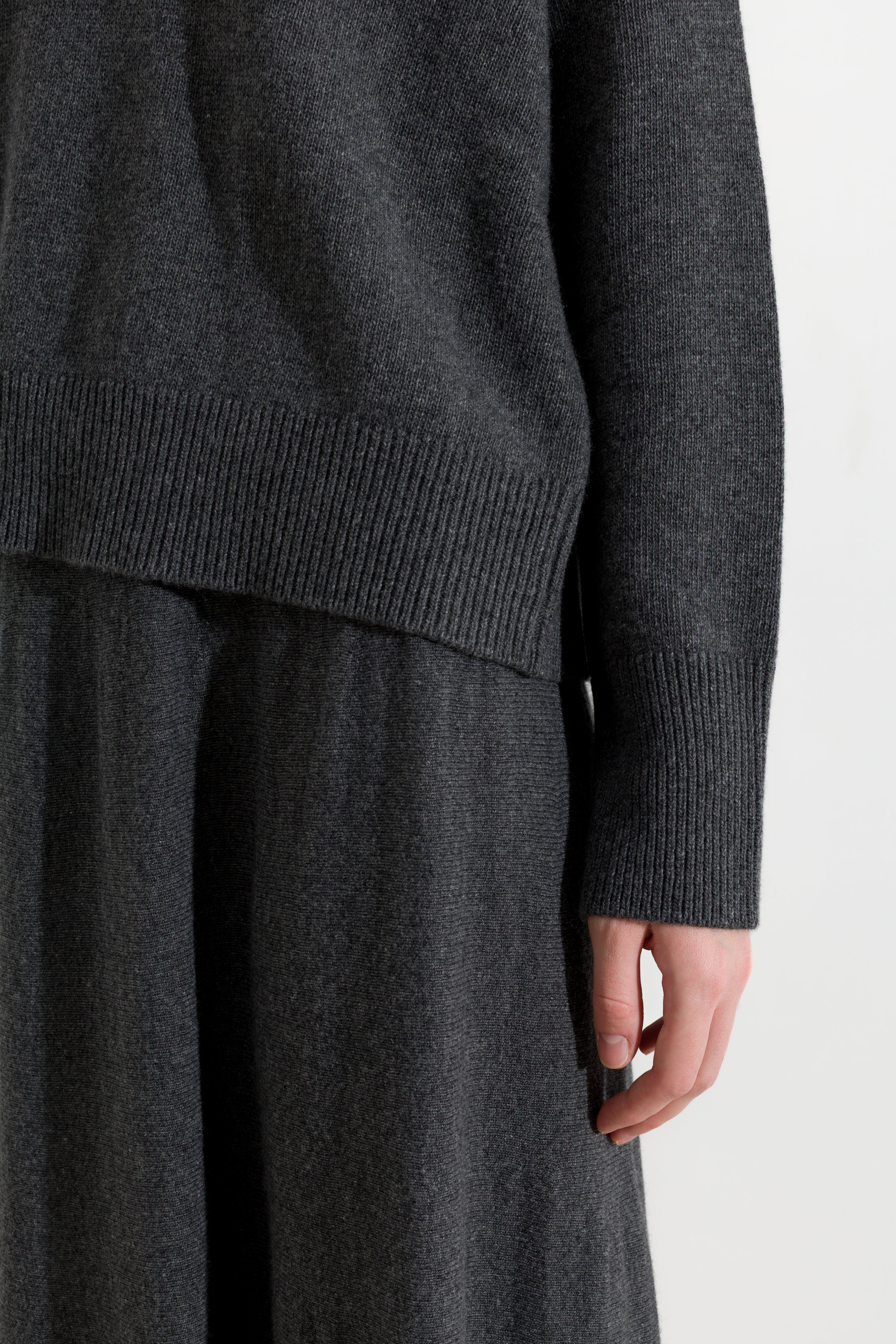 Maglia polo in misto cashmere