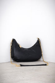 Half-moon leather bag