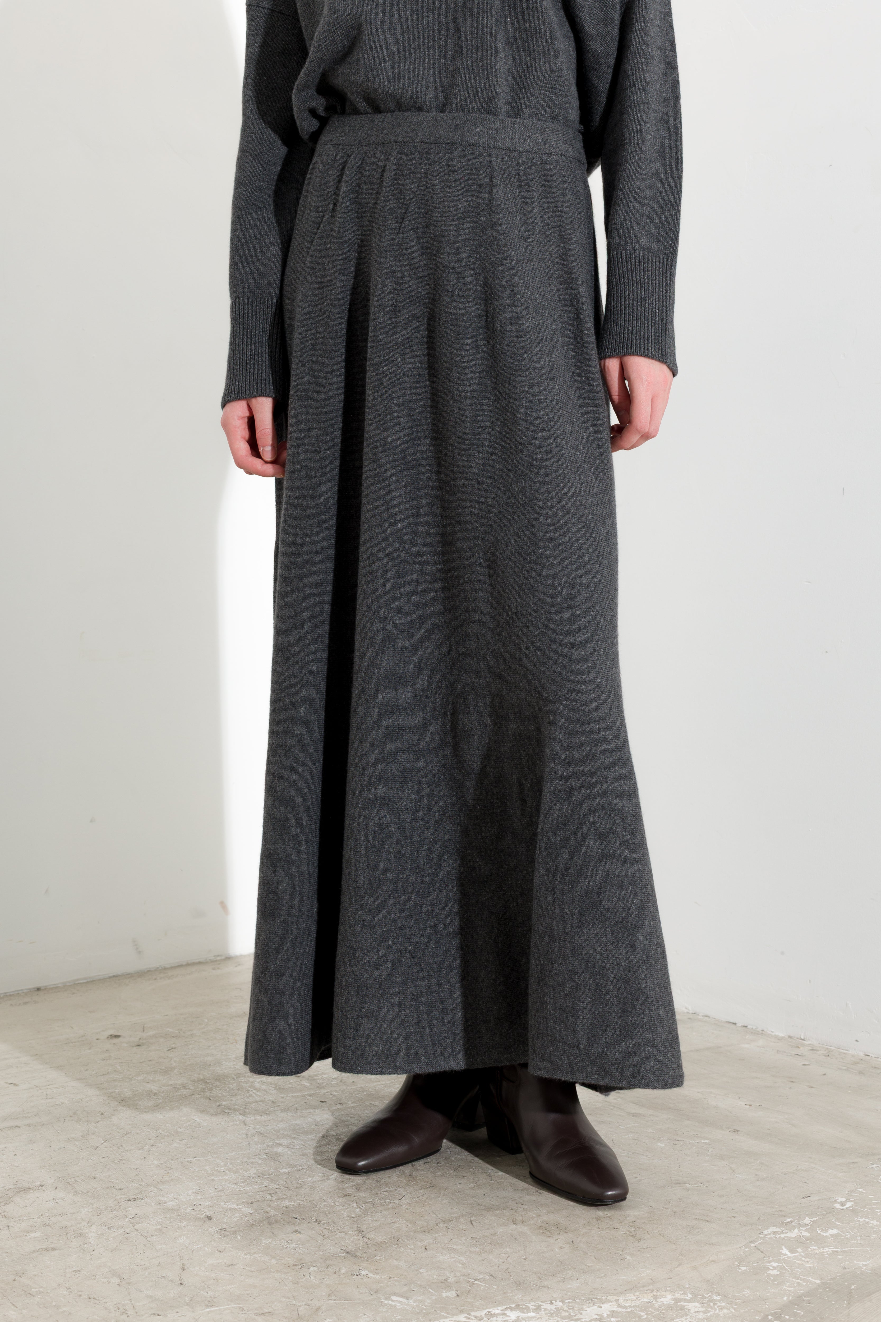 Gonna lunga in misto cashmere - Friendly Sweater