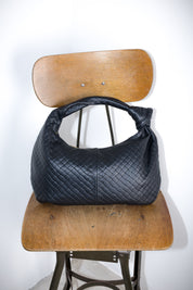 Borsa pelle itrecciata