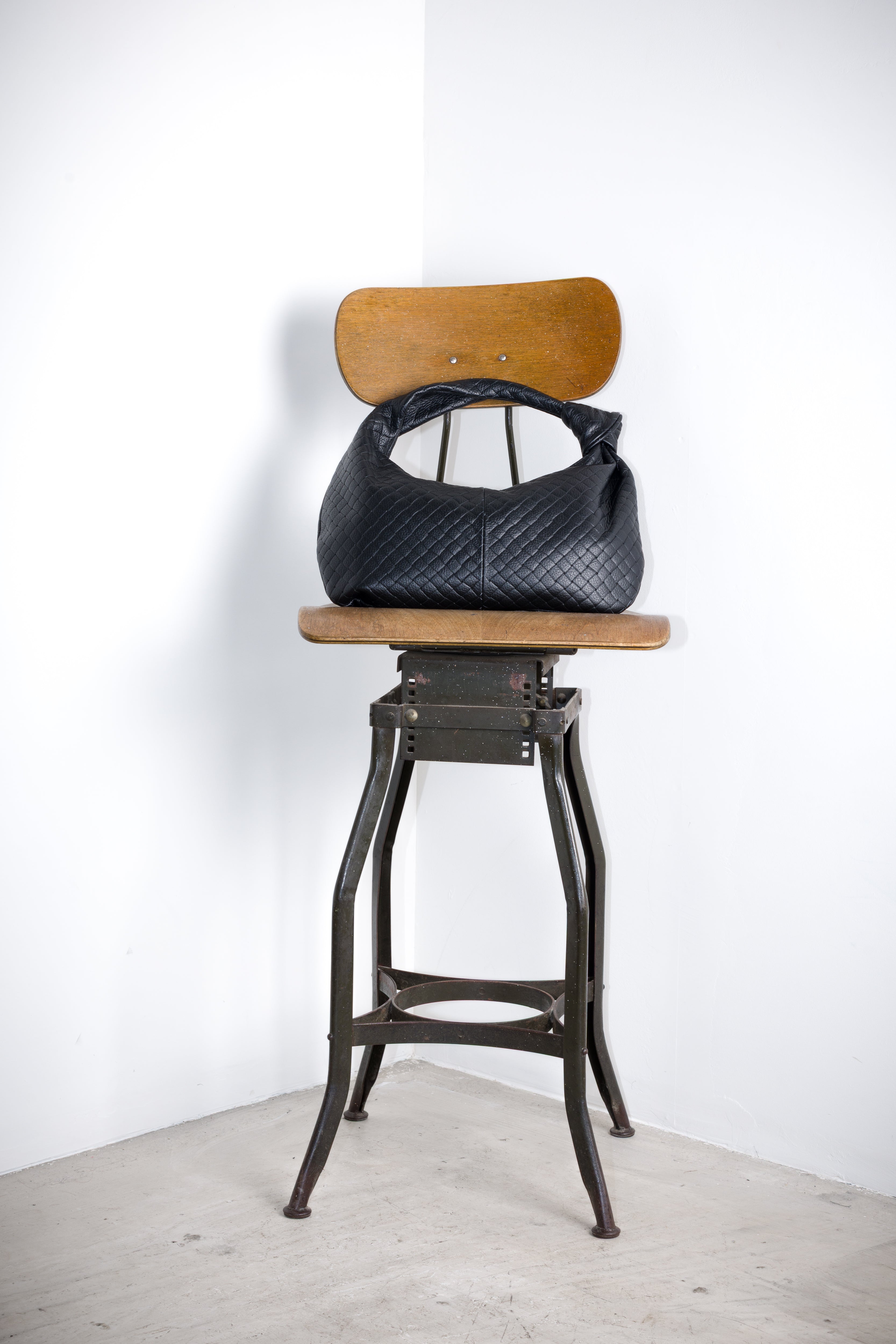 Borsa pelle itrecciata