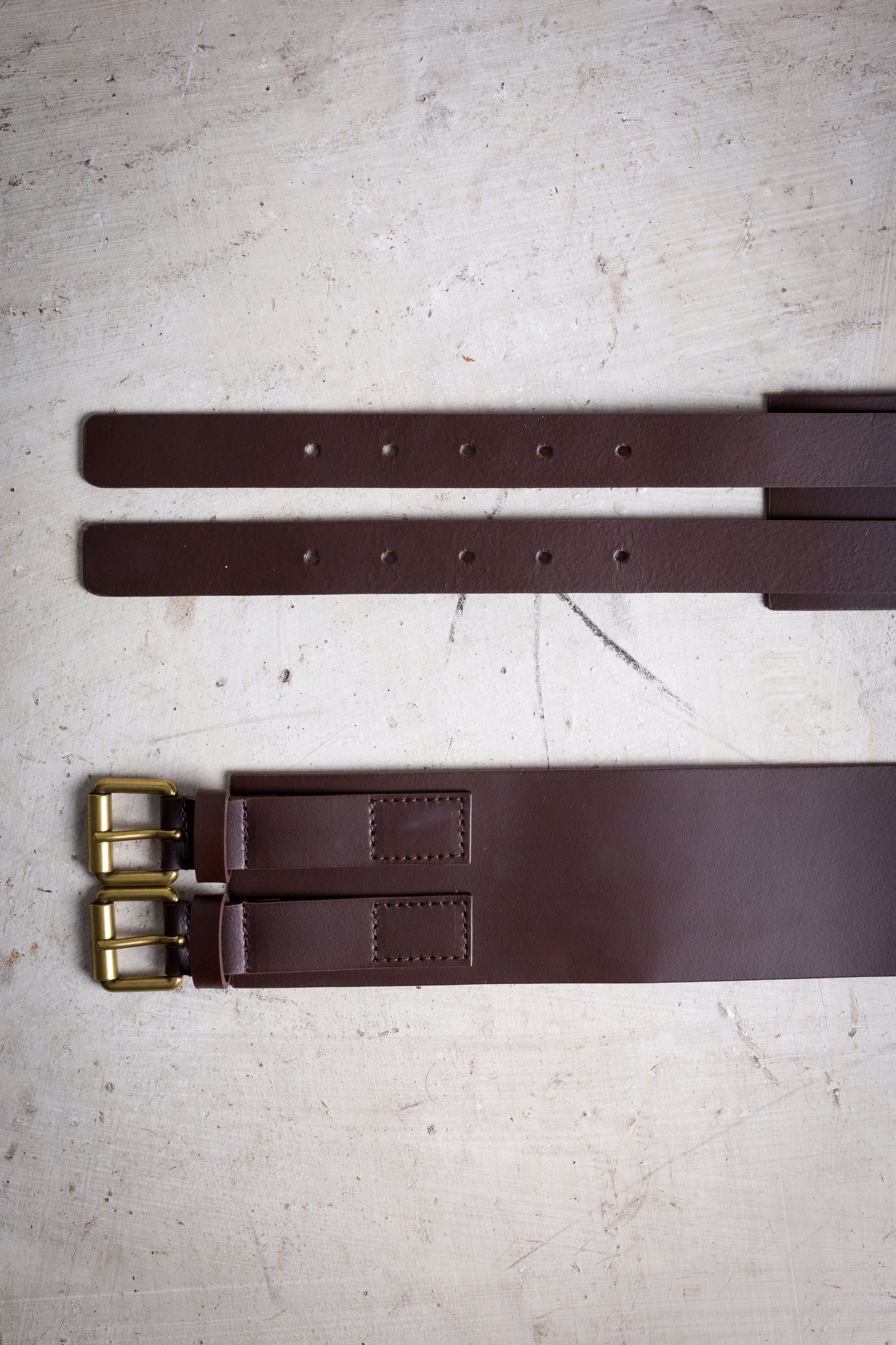 Double buckle corset belt