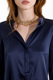 Collier à effet franges