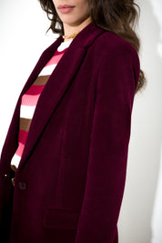 Blazer in velluto a coste