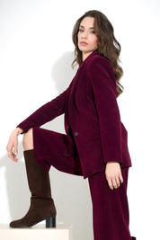 Blazer in velluto a coste