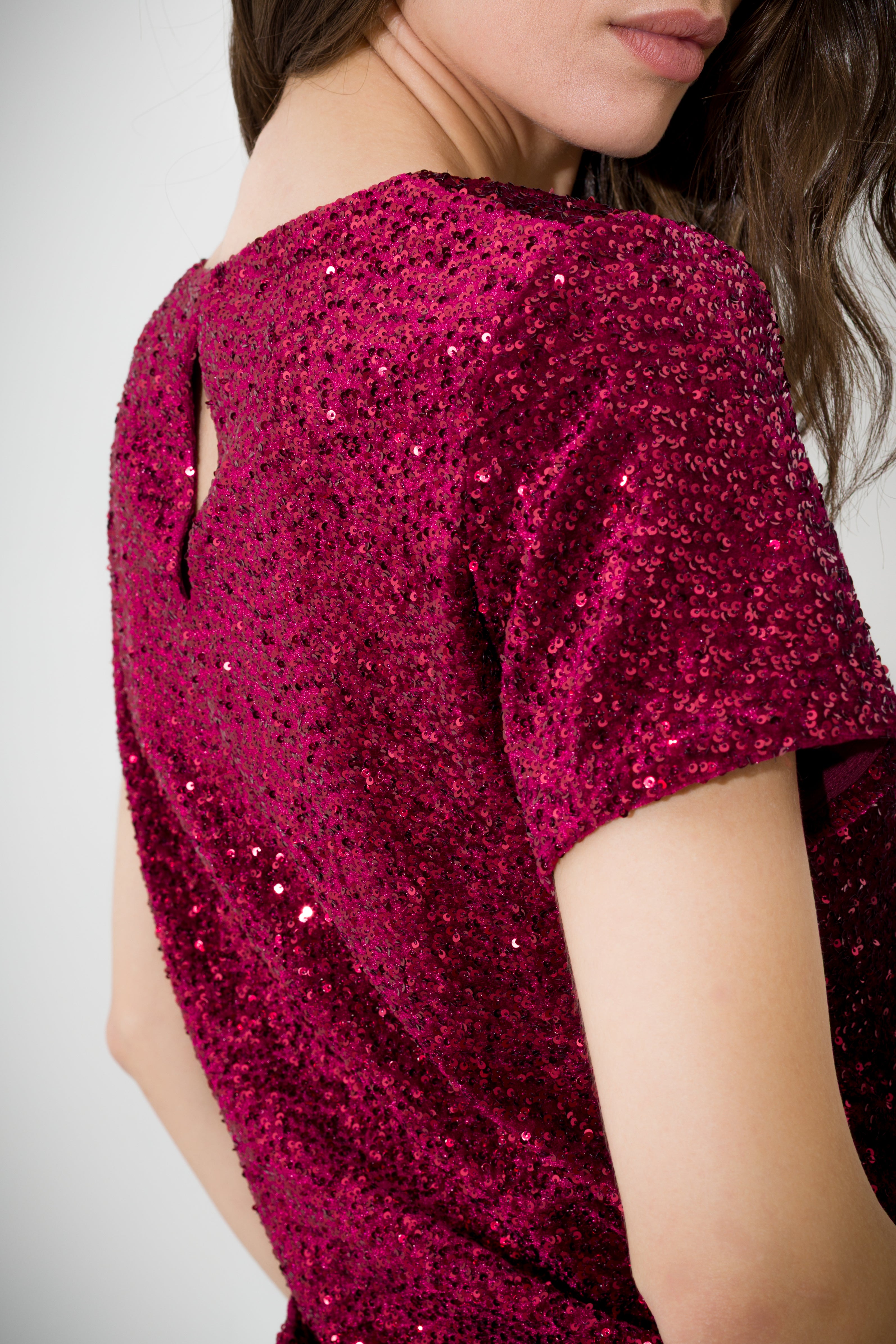Top in velluto paillettes