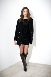 Cappotto doppiopetto in lana vergine