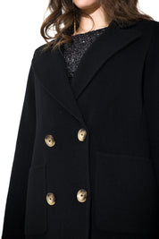 Cappotto doppiopetto in lana vergine