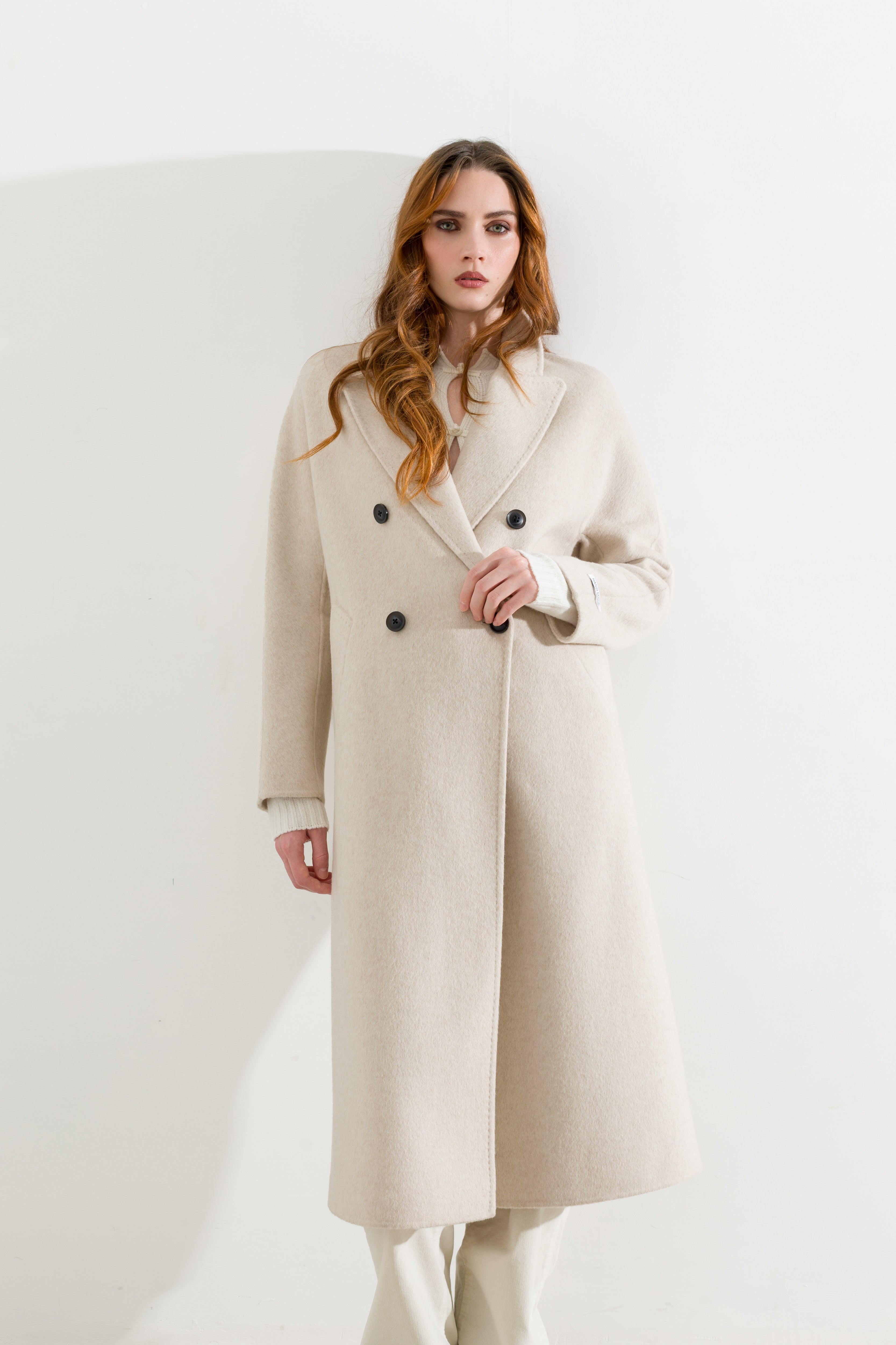 Cappotto lungo doppio petto