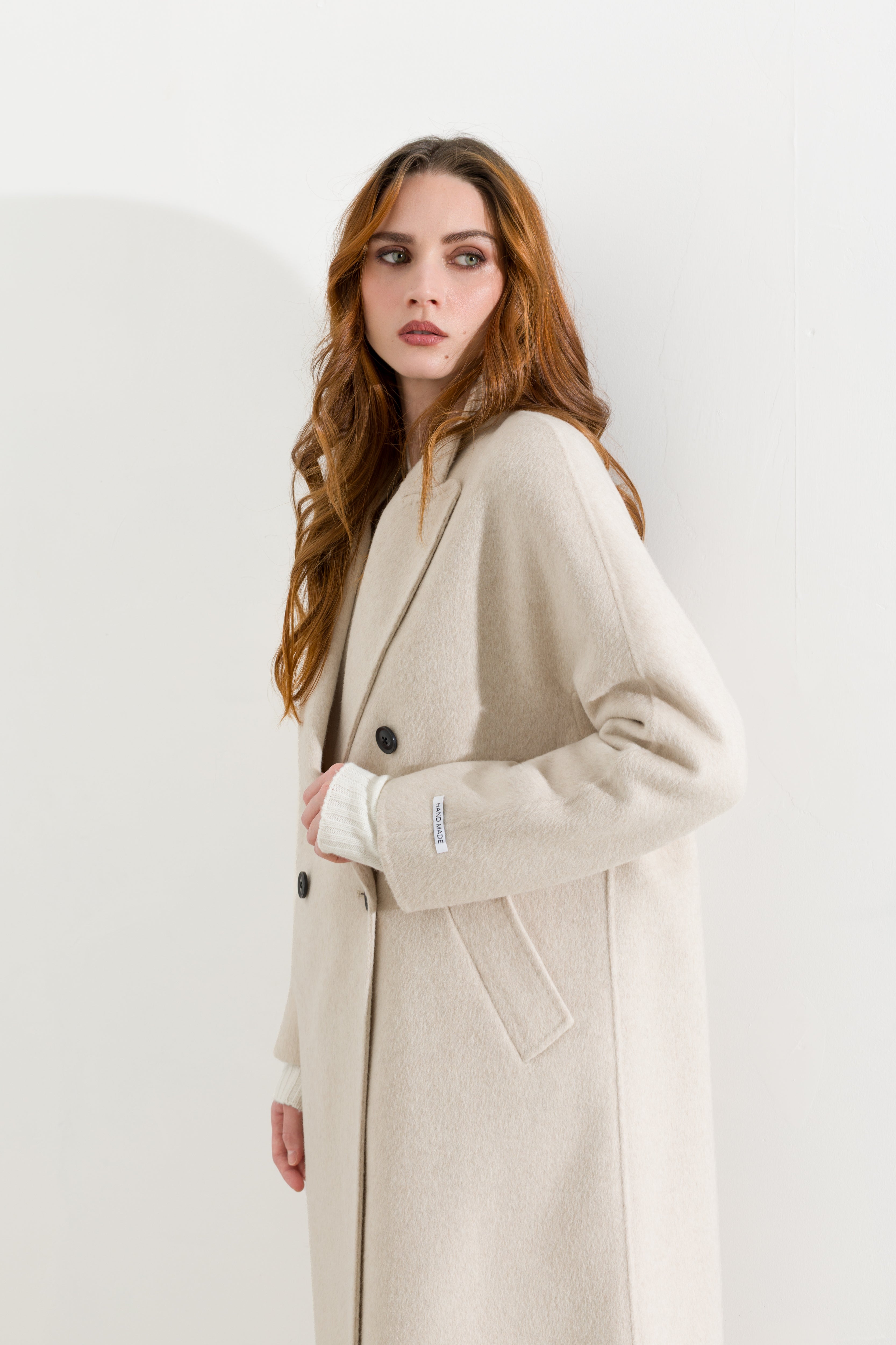 Cappotto lungo doppio petto
