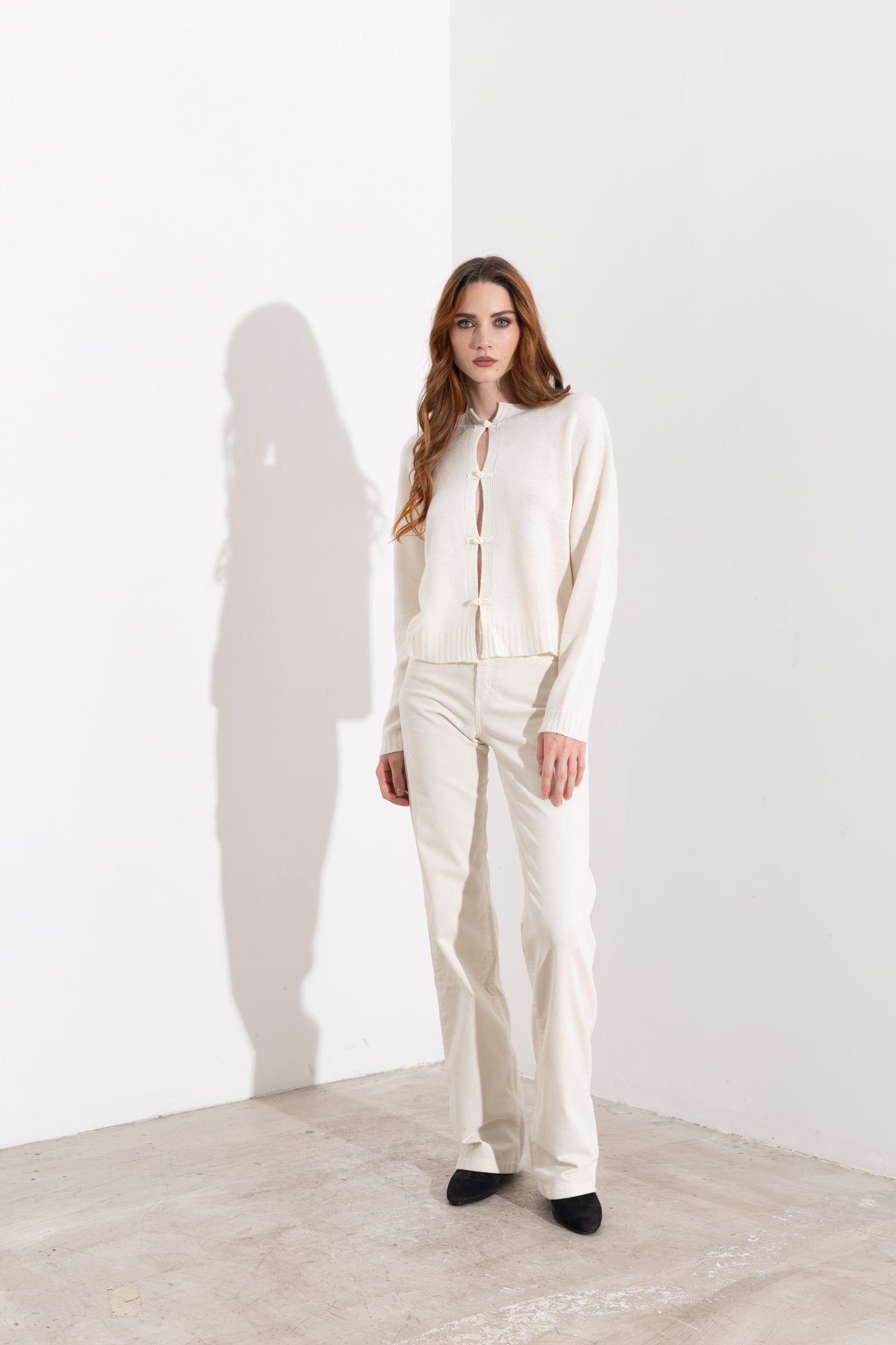 Cardigan con abbottonatura a nodi - Friendly Sweater