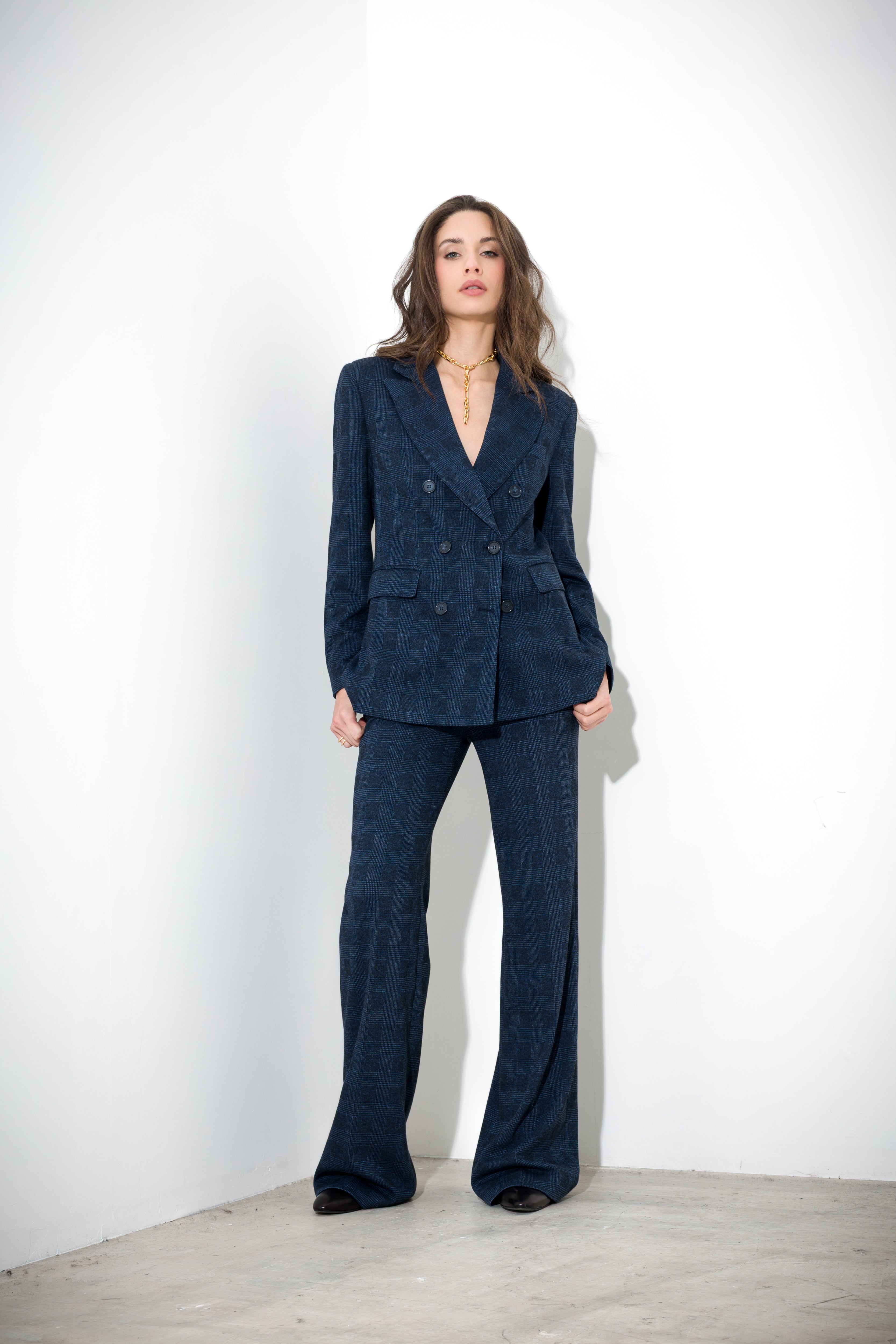 Giacca doppiopetto in galles