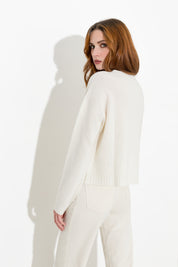 Cardigan boutonné avec boutons noués - Friendly Sweater