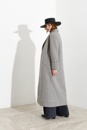 Cappotto lungo in maglia e lurex