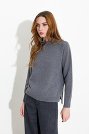 Maglia a lupetto in lana e cashmere