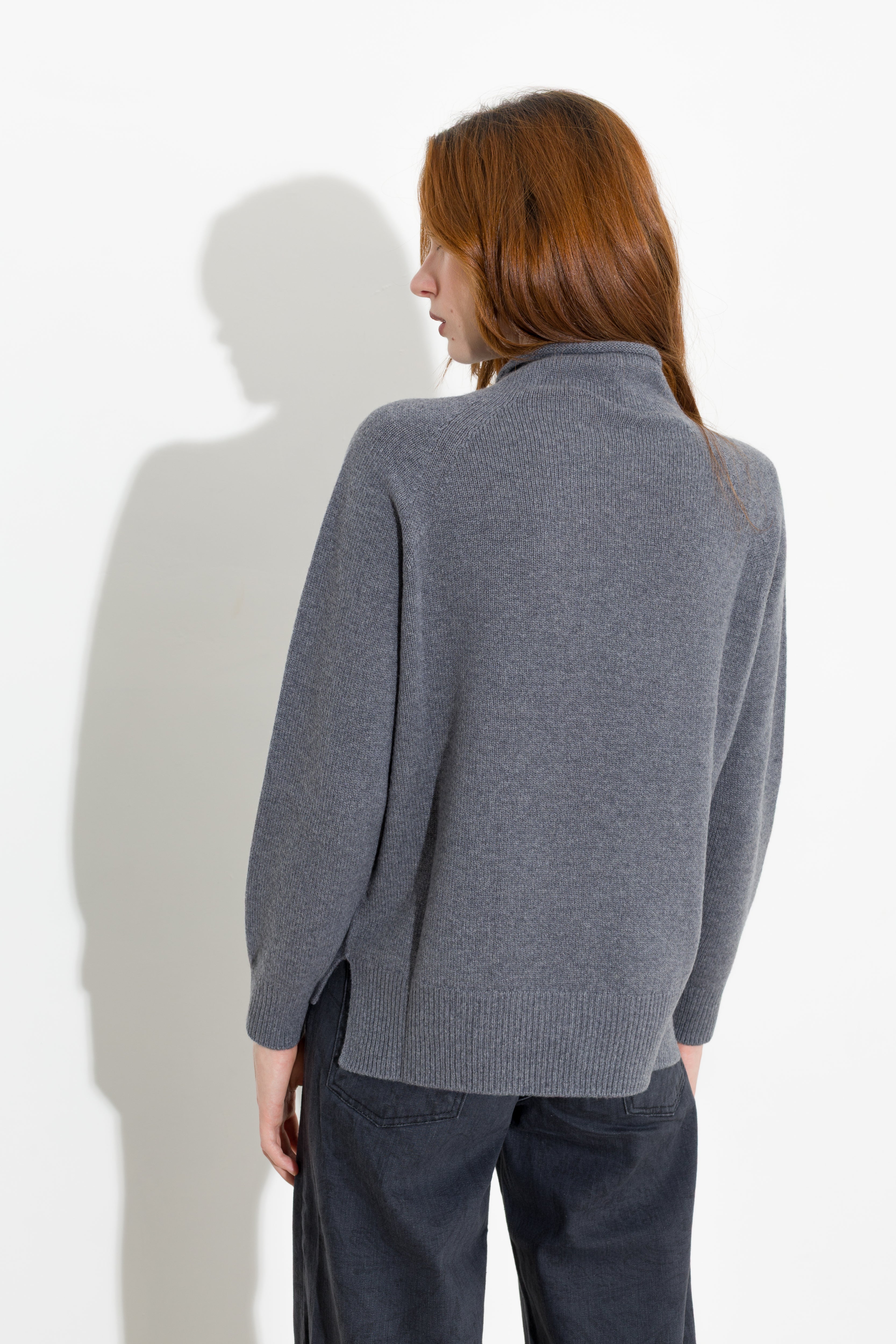 Maglia a lupetto in lana e cashmere