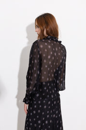 Blusa in misto seta