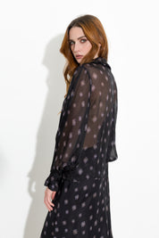 Blusa in misto seta
