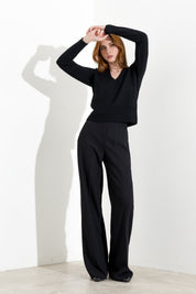 Pantalone a palazzo fluido