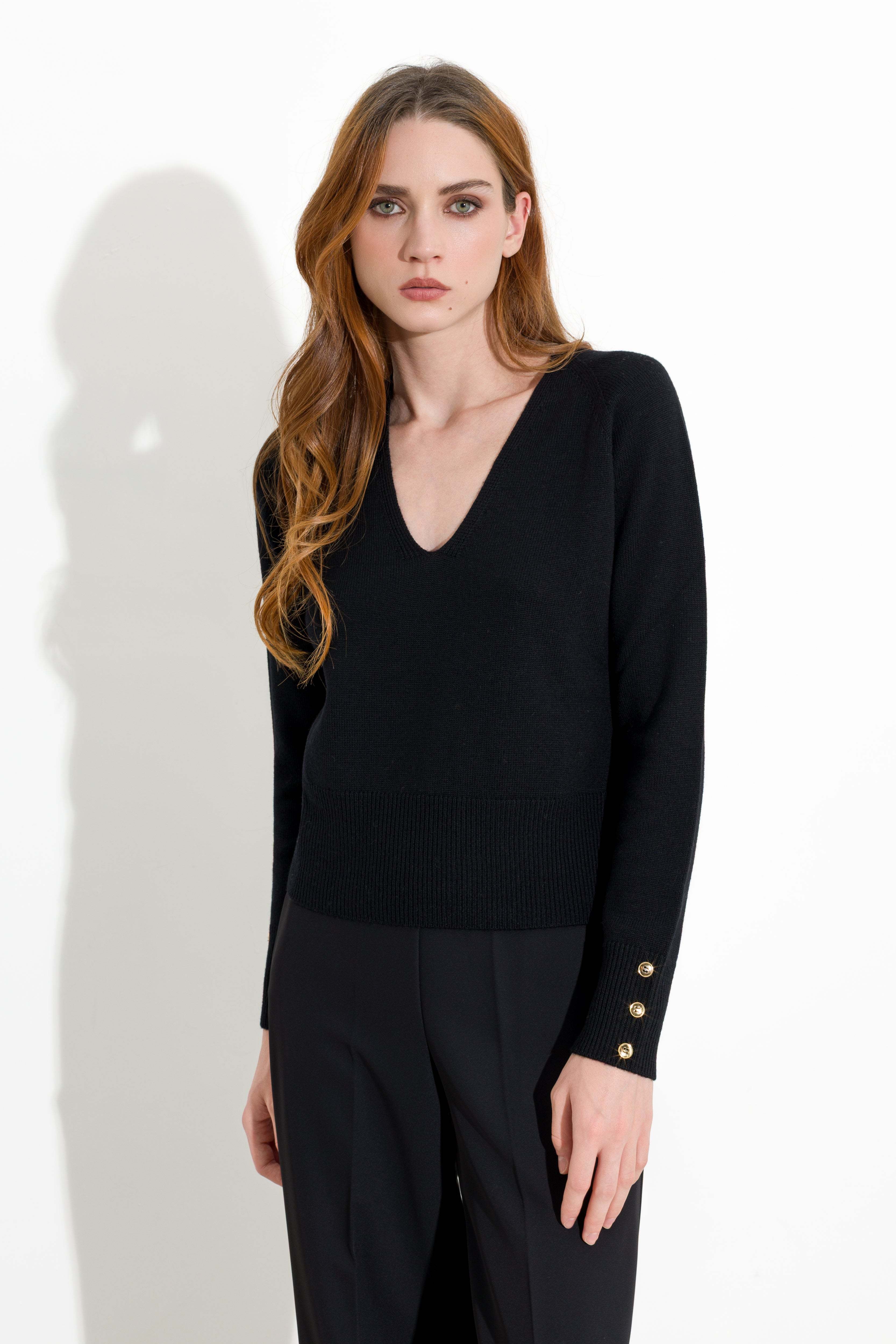 Maglia con dettaglio bottoni gioiello