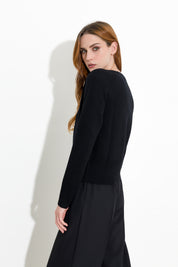 Maglia con dettaglio bottoni gioiello
