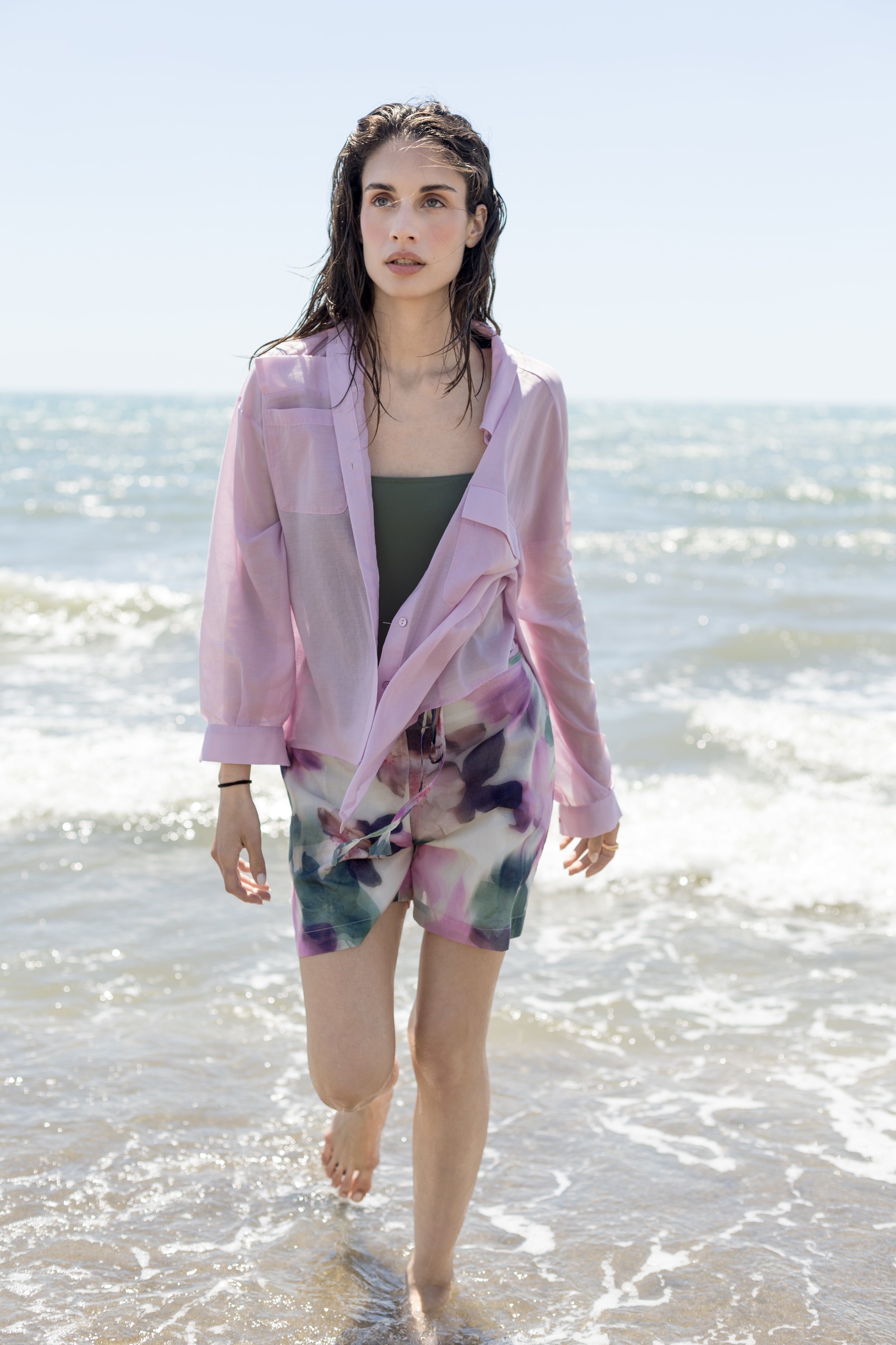 Cotton muslin shirt