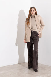 Blazer doppiopetto con dettagli beaded