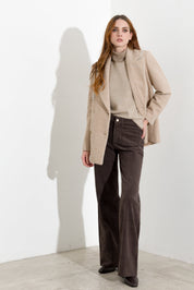 Blazer doppiopetto con dettagli beaded