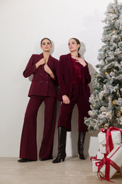 Blazer in velluto a coste