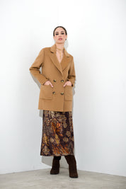 Cappotto doppiopetto in lana vergine