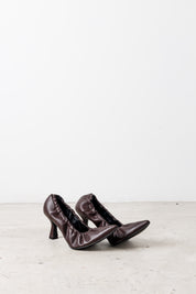 Pumps con bordo arricciato