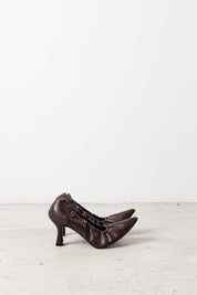 Pumps con bordo arricciato