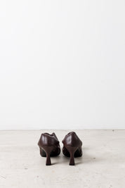 Pumps con bordo arricciato