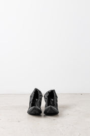 Pumps con bordo arricciato