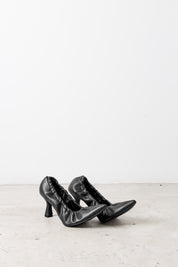 Pumps con bordo arricciato