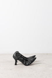 Pumps con bordo arricciato