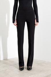 Pantaloni flare a vita alta