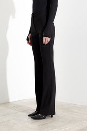 Pantaloni flare a vita alta