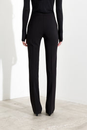 Pantaloni flare a vita alta