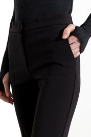 Pantaloni flare a vita alta