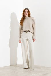 Maglia mezzo collo con dettagli a contrasto - Friendly Sweater
