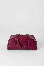 Bowling bag in pelle martellata